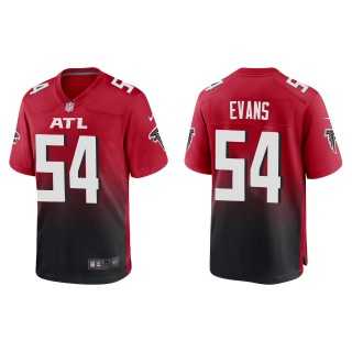 Men's Atlanta Falcons Rashaan Evans Red Game Jersey