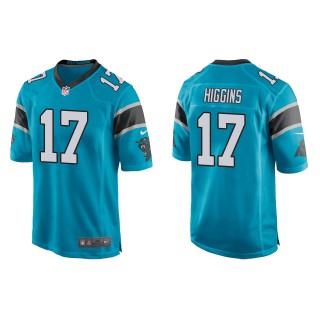 Men's Carolina Panthers Rashard Higgins Blue Game Jersey