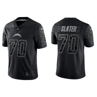 Rashawn Slater Los Angeles Chargers Black Reflective Limited Jersey