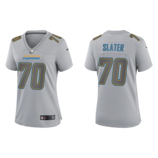 Rashawn Slater Women's Los Angeles Chargers Gray Atmosphere Fashion Game Jersey