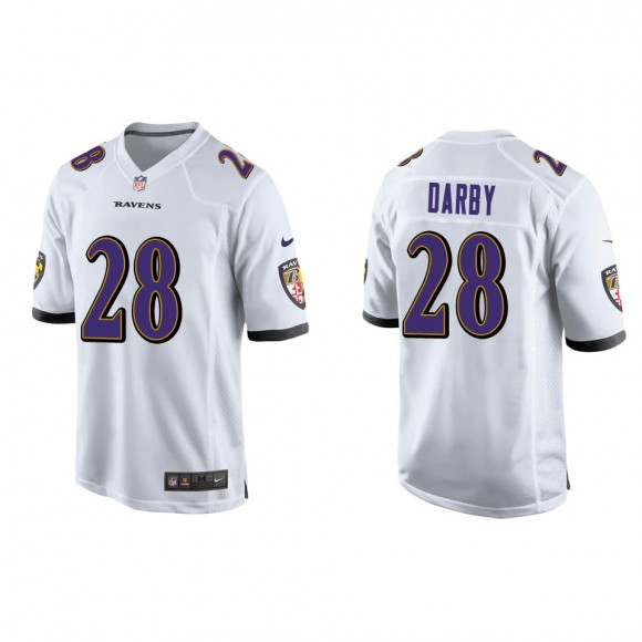 Ronald Darby Ravens White Game Jersey