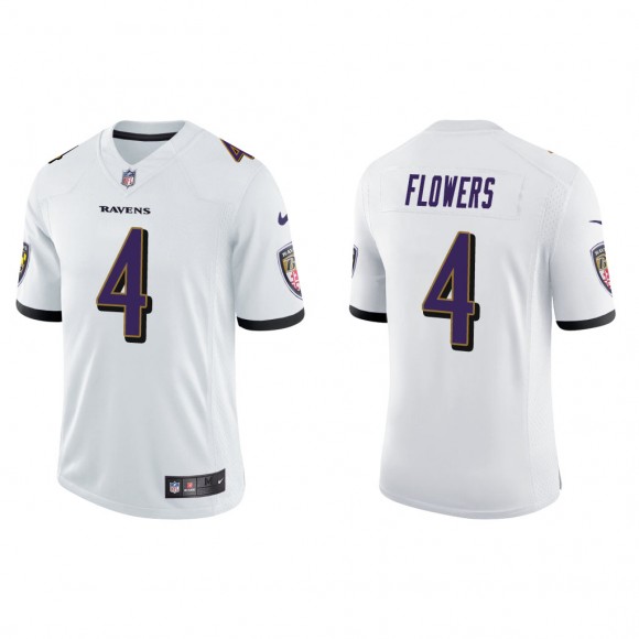 Zay Flowers White 2023 NFL Draft Vapor Limited Jersey