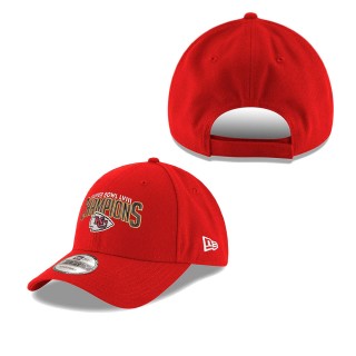 Chiefs Red Super Bowl LVIII Champions Replica 9FORTY Adjustable Hat