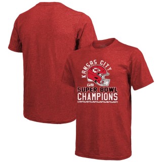 Chiefs Red Super Bowl LVIII Champions Tri-Blend T-Shirt