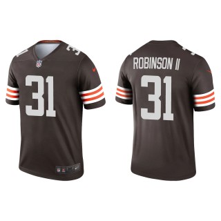 Men's Cleveland Browns Reggie Robinson II Brown Legend Jersey