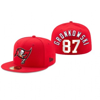 Tampa Bay Buccaneers Rob Gronkowski Red Omaha 59FIFTY Fitted Hat