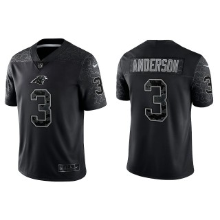 Robby Anderson Carolina Panthers Black Reflective Limited Jersey