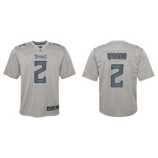 Robert Woods Youth Tennessee Titans Gray Atmosphere Game Jersey