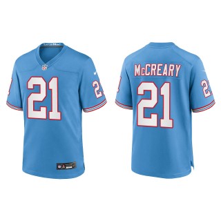 Roger McCreary Tennessee Titans Light Blue Oilers Throwback Alternate Game Jersey