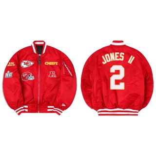 Ronald Jones II Alpha Industries X Kansas City Chiefs MA-1 Bomber Red Jacket