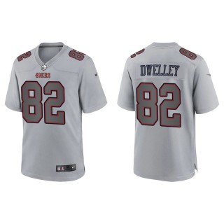 Ross Dwelley Men's San Francisco 49ers Gray Atmosphere Fashion Game Jersey