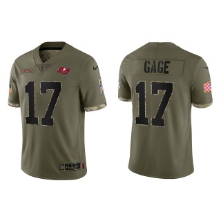 Russell Gage Tampa Bay Buccaneers Olive 2022 Salute To Service Limited Jersey