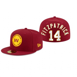 Washington Football Team Ryan Fitzpatrick Red Omaha 59FIFTY Fitted Hat