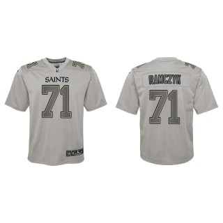 Ryan Ramczyk Youth New Orleans Saints Gray Atmosphere Game Jersey