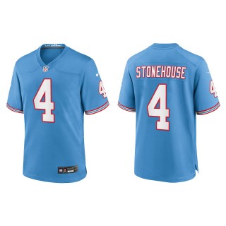 Ryan Stonehouse Tennessee Titans Light Blue Oilers Throwback Game Jersey