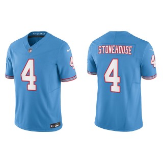 Ryan Stonehouse Tennessee Titans Light Blue Oilers Throwback Limited Jersey