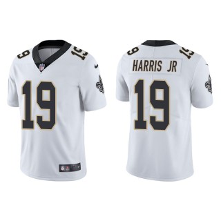 Men's New Orleans Saints Chris Harris Jr White Vapor Limited Jersey