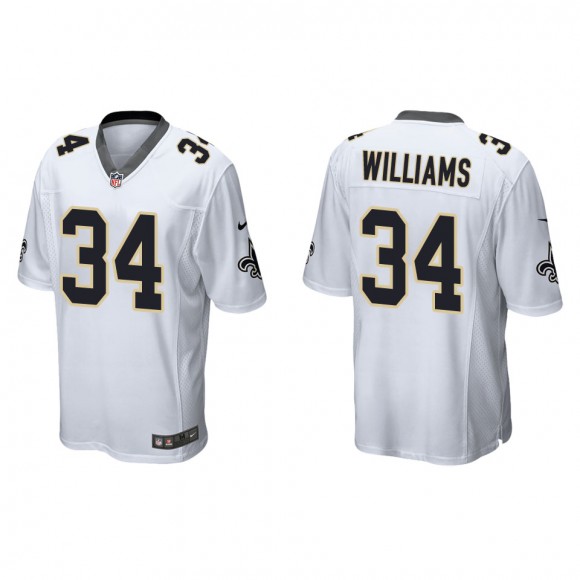 Darrel Williams Saints White Game Jersey
