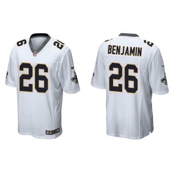 Eno Benjamin Saints White Game Jersey