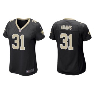 Women's New Orleans Saints Josh Adams Black Game Jersey