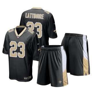 New Orleans Saints Marshon Lattimore Black Game Shorts Jersey