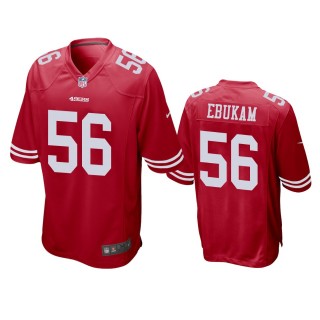 San Francisco 49ers Samson Ebukam Scarlet Game Jersey