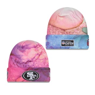 Men's San Francisco 49ers Pink 2022 NFL Crucial Catch Knit Hat