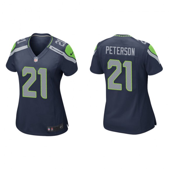 Women's Seattle Seahawks Adrian Peterson Navy Game Jersey