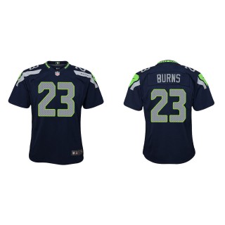 Youth Artie Burns Seahawks College Navy Game Jersey