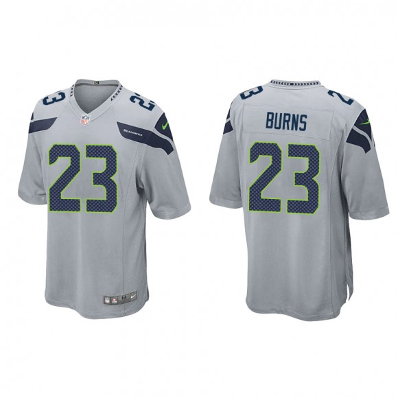 Artie Burns Seahawks Gray Game Jersey