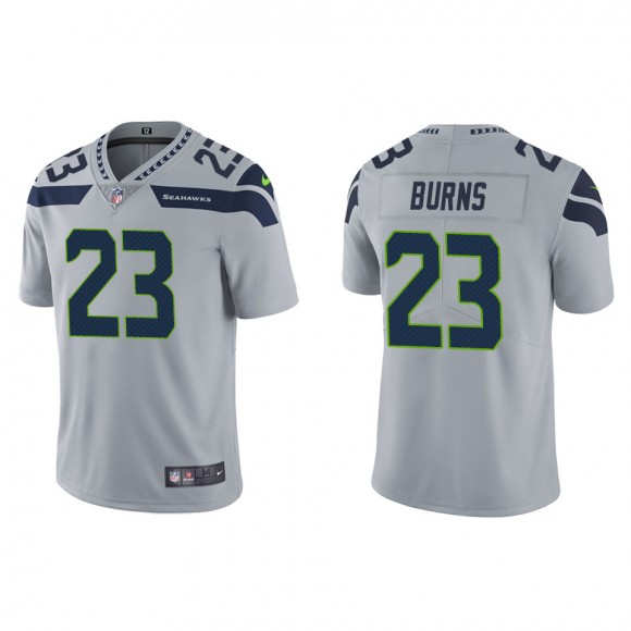 Artie Burns Seahawks Gray Vapor Limited Jersey