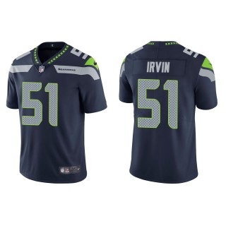 Men's Seattle Seahawks Bruce Irvin Navy Vapor Limited Jersey