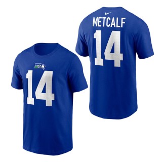 Seattle Seahawks DK Metcalf Royal Throwback Player T-Shirt