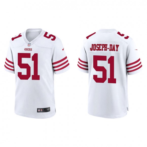 49ers Sebastian Joseph-Day White Game Jersey