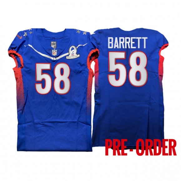 Tampa Bay Buccaneers Shaquil Barrett Blue NFC 2022 Pro Bowl Jersey