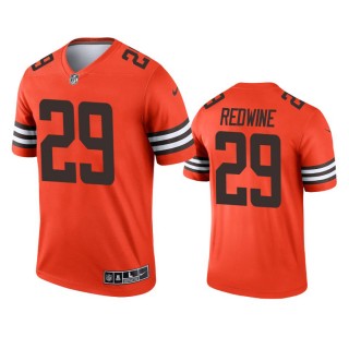 Cleveland Browns Sheldrick Redwine Orange Inverted Legend Jersey