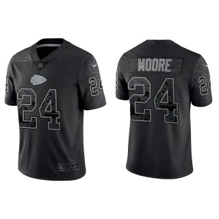 Skyy Moore Kansas City Chiefs Black Reflective Limited Jersey