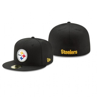 Pittsburgh Steelers Black Omaha 59FIFTY Fitted Hat