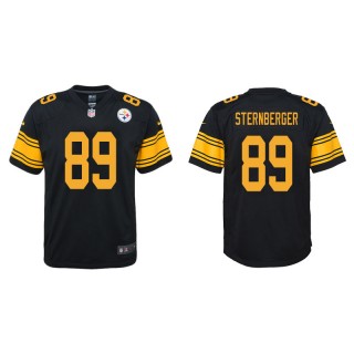Youth Pittsburgh Steelers Jace Sternberger Black Color Rush Game Jersey