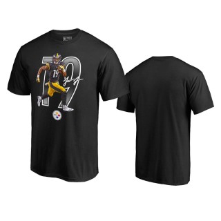 Pittsburgh Steelers JuJu Smith-Schuster Black Player Graphic Powerhouse T-Shirt