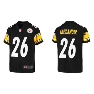 Youth Kwon Alexander Steelers Black Game Jersey