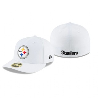 Pittsburgh Steelers White Omaha Low Profile 59FIFTY Hat