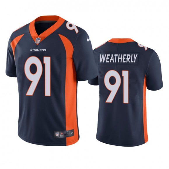 Broncos Stephen Weatherly Navy Vapor Limited Jersey