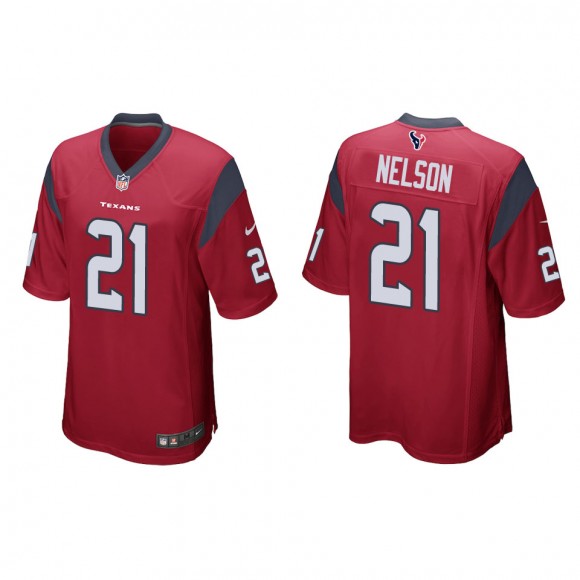 Men's Houston Texans Steven Nelson Red Game Jersey