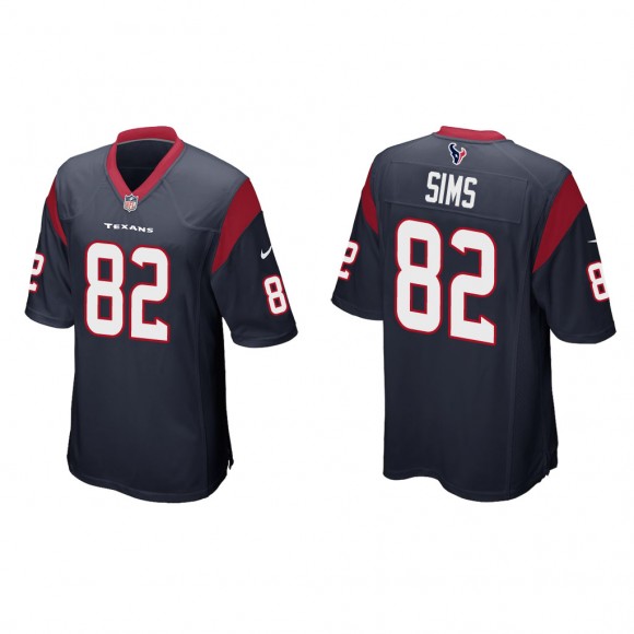 Steven Sims Navy Game Jersey