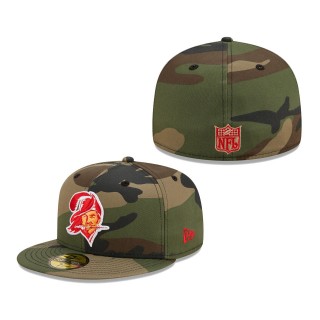 Men's Tampa Bay Buccaneers New Era Camo Historic Woodland 59FIFTY Fitted Hat
