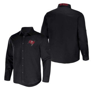 Men's Tampa Bay Buccaneers NFL x Darius Rucker Collection by Fanatics Black Convertible Twill Long Sleeve Button-Up Shirt