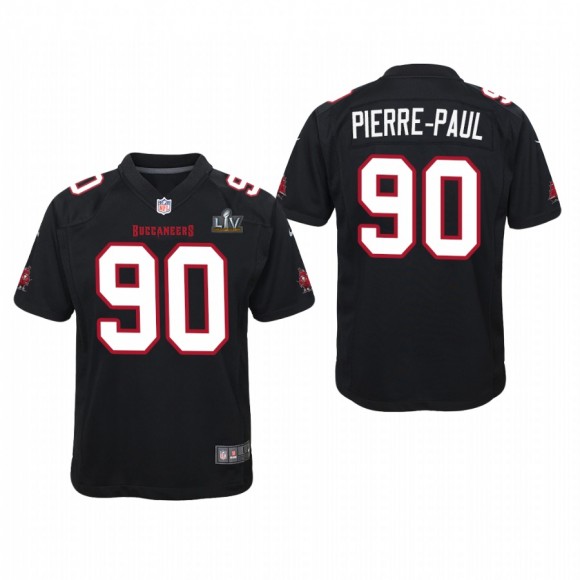 Youth Jason Pierre-Paul Jersey Super Bowl LV Buccaneers Black Game