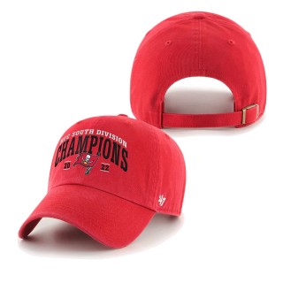 Men's Tampa Bay Buccaneers Red 2022 NFC South Division Champions Clean Up Adjustable Hat