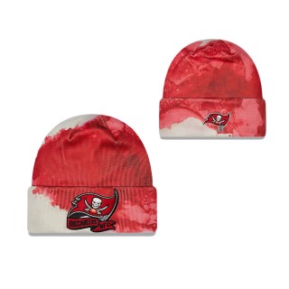 Men's Tampa Bay Buccaneers Red 2022 Sideline Ink Dye Cuffed Knit Hat